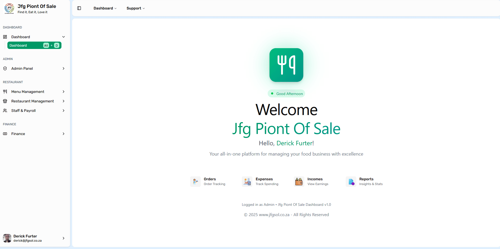Visual representation for tip: Welcome Dashboard